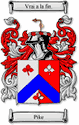 Pike Code of Arms English Family Shield