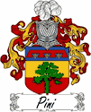 Pini Family Coat of Arms - Italian