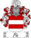 Pio Family Coat of Arms - Italian