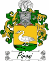 Pironi Family Coat of Arms - Italian