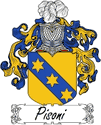 Pisoni Family Coat of Arms - Italian