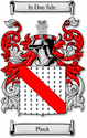 Plock Code of Arms English Family Shield