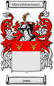 Popa Code of Arms English Family Shield