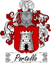 Portello Family Coat of Arms - Italian