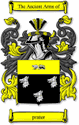 Prater Code of Arms English Family Shield