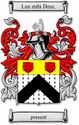 Prescot Code of Arms English Family Shield