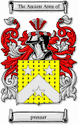 Presser Code of Arms English Family Shield