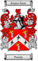 Pressley Code of Arms English Family Shield