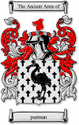 Putman Code of Arms English Family Shield