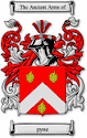 Pyne Code of Arms English Family Shield