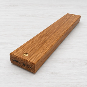 Benchcrafted Mag-Blok Magnetic Knife Rack 18 in Quartered White Oak