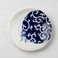 Visit Cat Burglar Plate 6.5 in Blue-White
