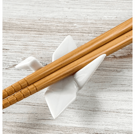 Ceramic Crane Chopsticks Holder