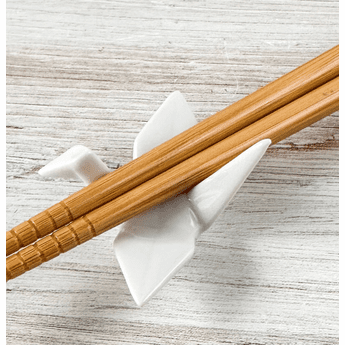 Ceramic Crane Chopsticks Holder