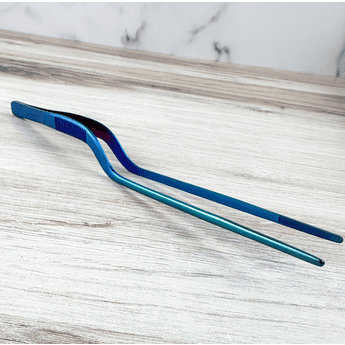 Chefknivestogo Blue Offset Tweezers