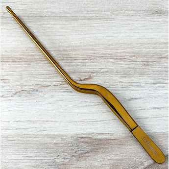 Chefknivestogo Gold Offset Tweezers