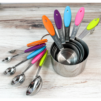 CKTG 10 Piece Measuring Cups and Spoons Set
