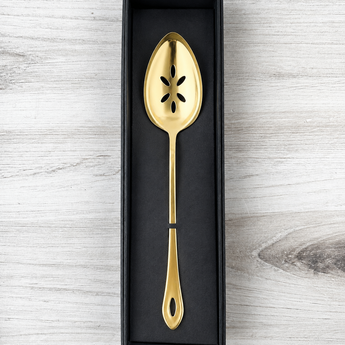 Gestura 01 Gold Slotted Spoon