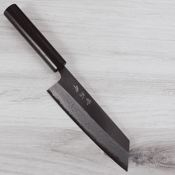 Harukaze Blue #2 Mune Damascus Bunka 165mm - Scratch on the Blade