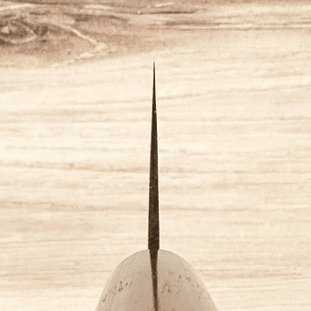 Harukaze Blue #2 Mune Damascus Santoku 165mm