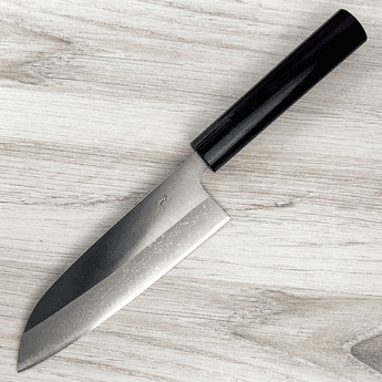 Harukaze Blue #2 Mune Damascus Santoku 165mm