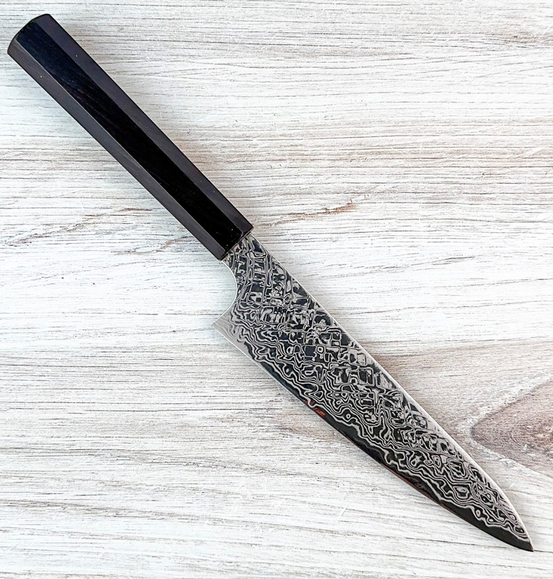 Hatsukokoro ATS34 Damascus Petty 150mm