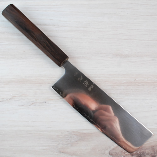 Hatsukokoro Hikari SLD Nakiri 160mm - Light Scratches on Blade