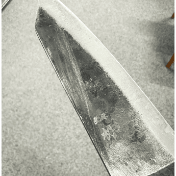 Hatsukokoro Kurogane Blue #2 Ko Bunka 80mm - Minor Kurouchi Finish Issue