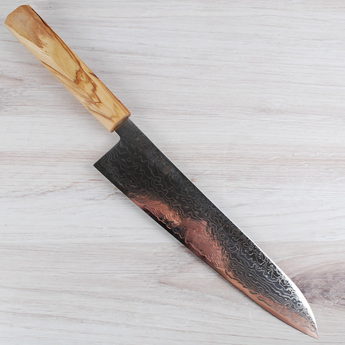 Hatsukokoro Ryuhyo SG2 Migaki Damascus Gyuto 240mm - Cracked Handle