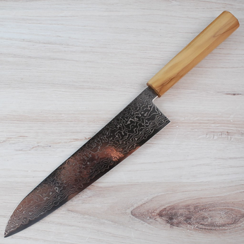 Hatsukokoro SG2 Damascus Gyuto 240mm - Cracked Handle