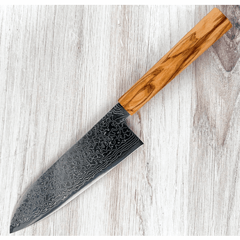 Hatsukokoro SG2 Damascus Santoku 180mm