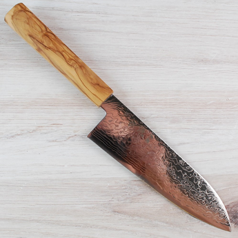 Hatsukokoro SG2 Damascus Santoku 180mm - Used and Returned