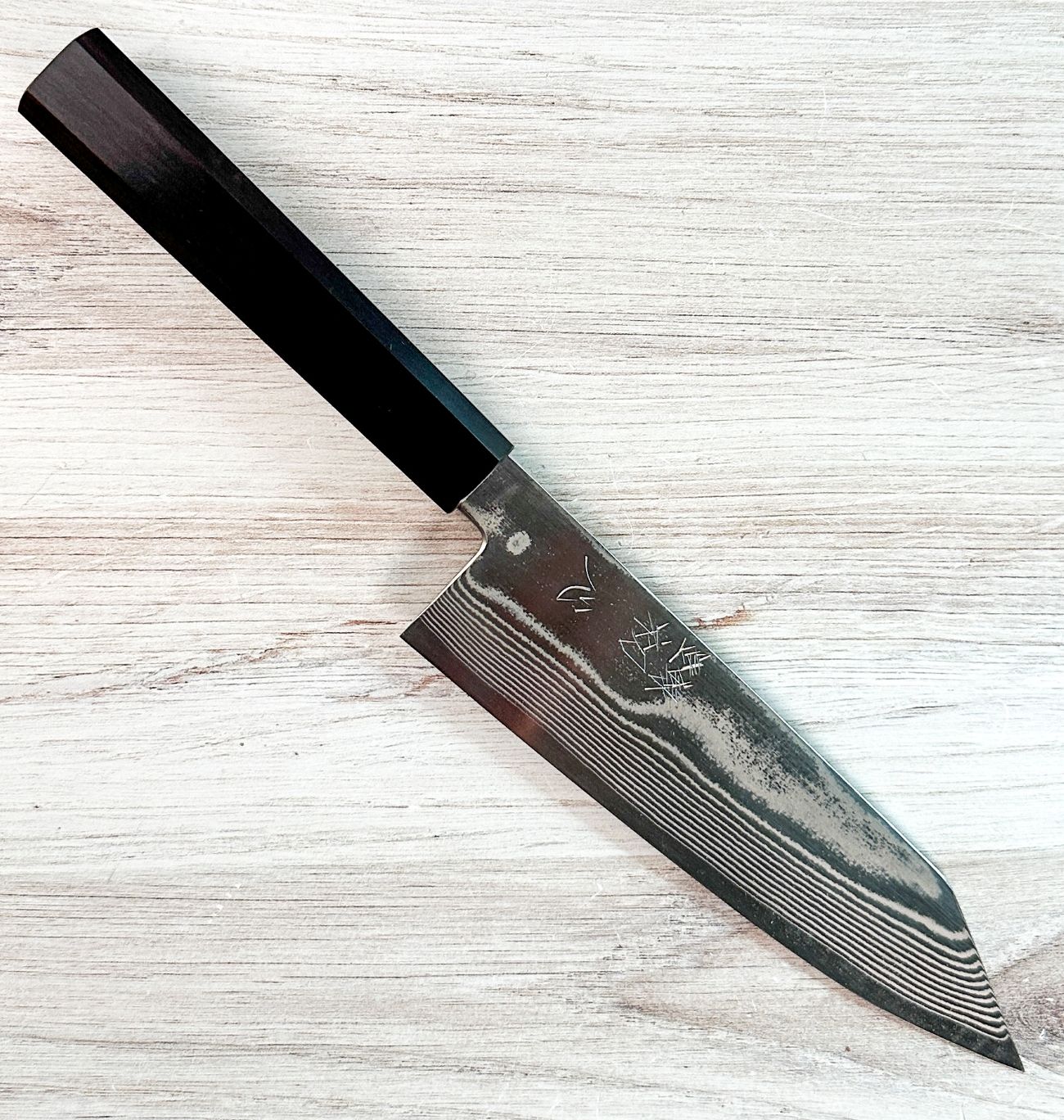 Hatsukokoro Silver 3 Damascus Bunka 180mm|Ginsan Steel|CKTG