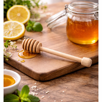 Fletchers Mill Beaded Wood Honey Dipper