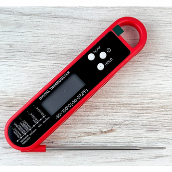 Instant-Read Digital Thermometer - Red