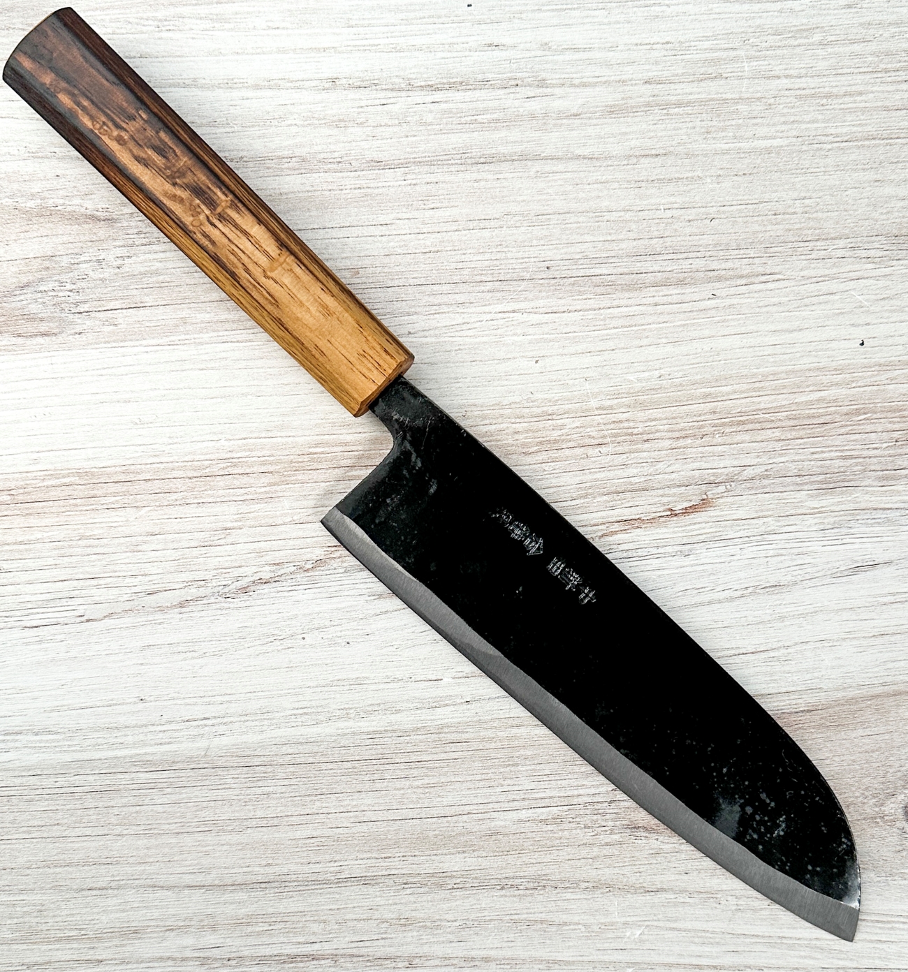 月光爪哇　OC ② Ishikawa White #2 Santoku 185mm