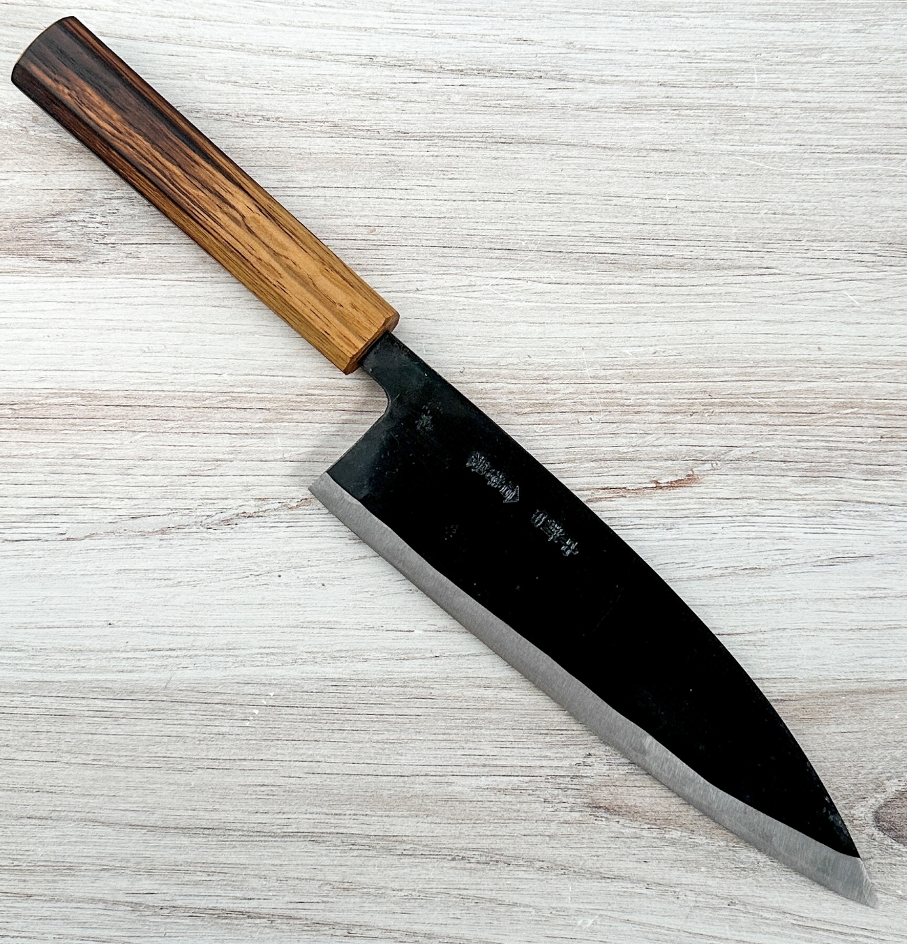 Kogetsu Carbon Honesuki Maru 150mm Pakka Handle (No Bolster