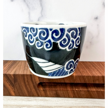 Japan Soba Cup Blue Whale Waves