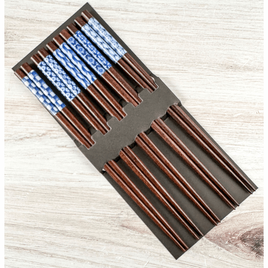 Japanese Chopsticks Set - Blue