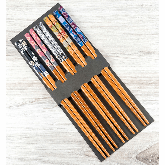 Japanese Chopsticks Set - Flowers
