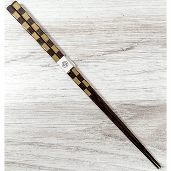 Japanese Gold Checkered Chopsticks 225mm
