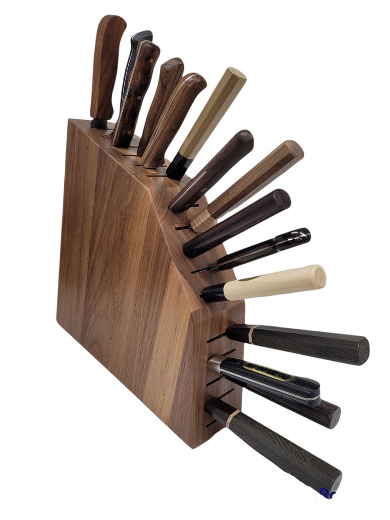 Jones Walnut Knife Block Version 2