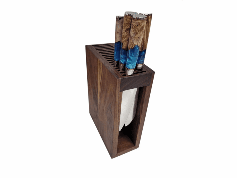 Jones Walnut Knife Block