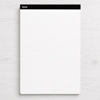 Karst A4 Notepad, Lined