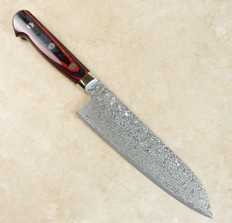 Yoshimi Kato VG-10 Suminagashi Santoku 180mm