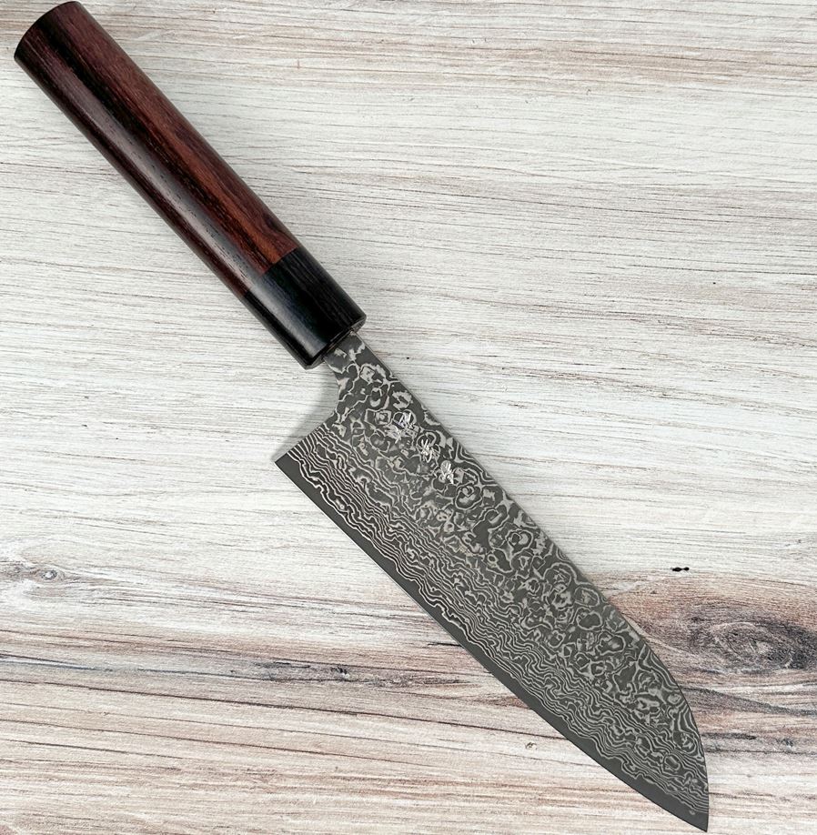 Yoshimi Kato VG10 Suminagashi Santoku 170mm|Echizen|CKTG