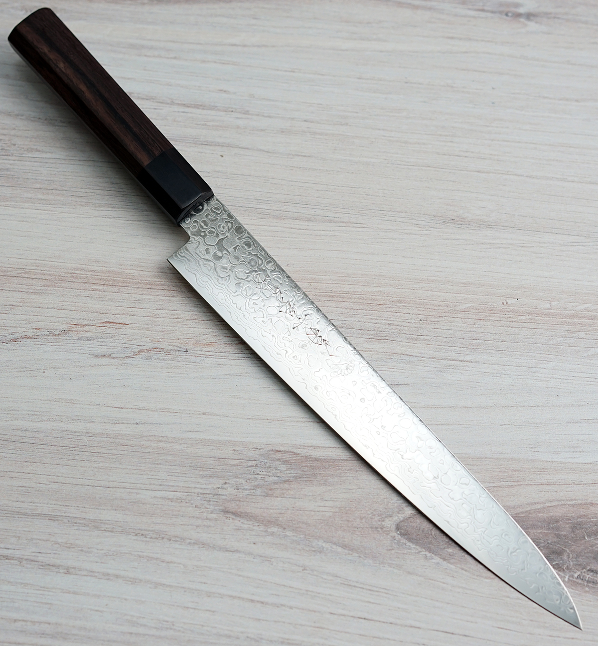 Kikuichi Swedish Warikomi Damascus Sujihiki 240mm