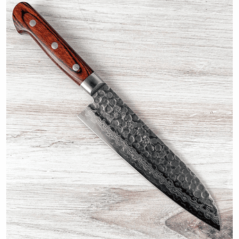 Kikuichi Warikomi Damascus Santoku 185mm