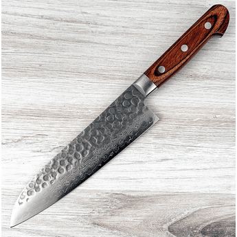 Kikuichi Warikomi Damascus Santoku 185mm
