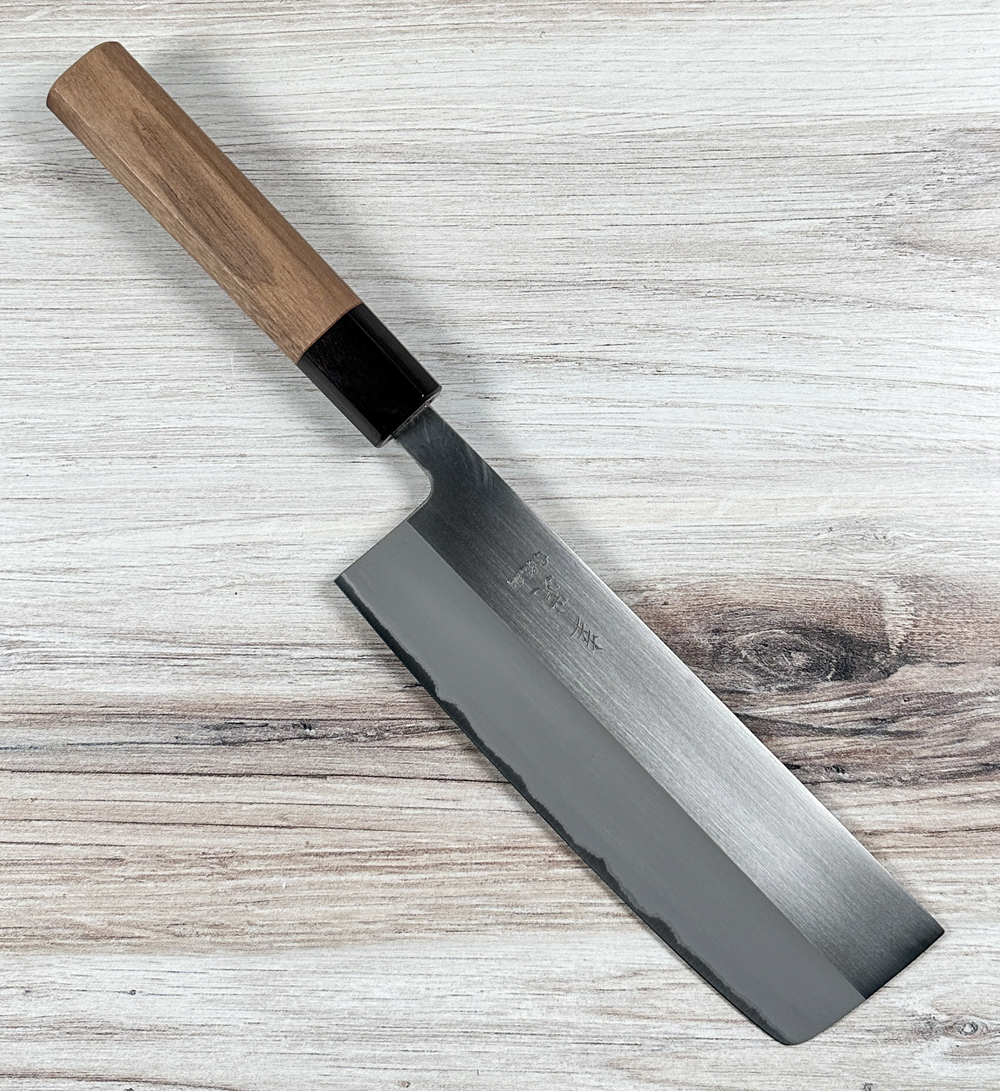 Kohetsu Shinano Nakiri 165mm|Blue #2 Carbon Steel